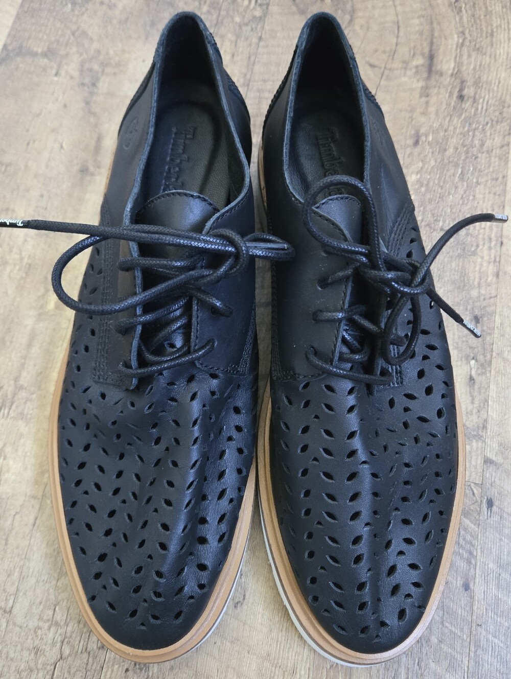Timberland Ellis Street Oxford Black Womens Size 7.5 Shoes - Picture 5 of 10